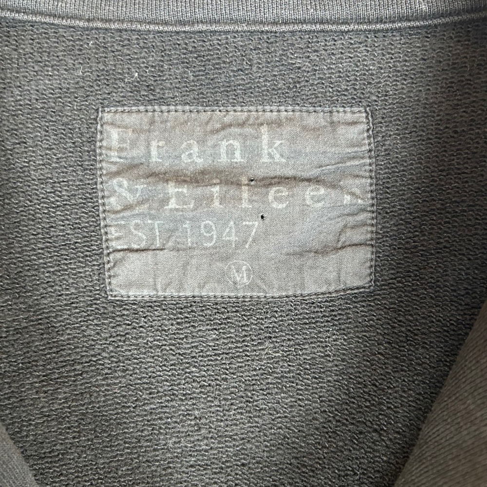 Frank & Eileen Mini Belfast Crop Knit Pea Coat Black Cotton Medium LABCROP - Picture 3 of 11